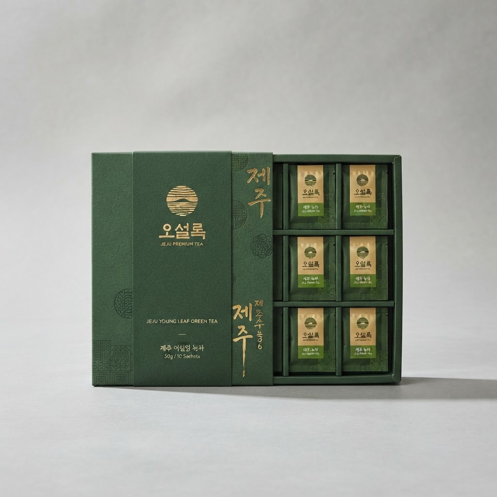 OSULLOC Jeju Young Leaf Green Tea Gift Set